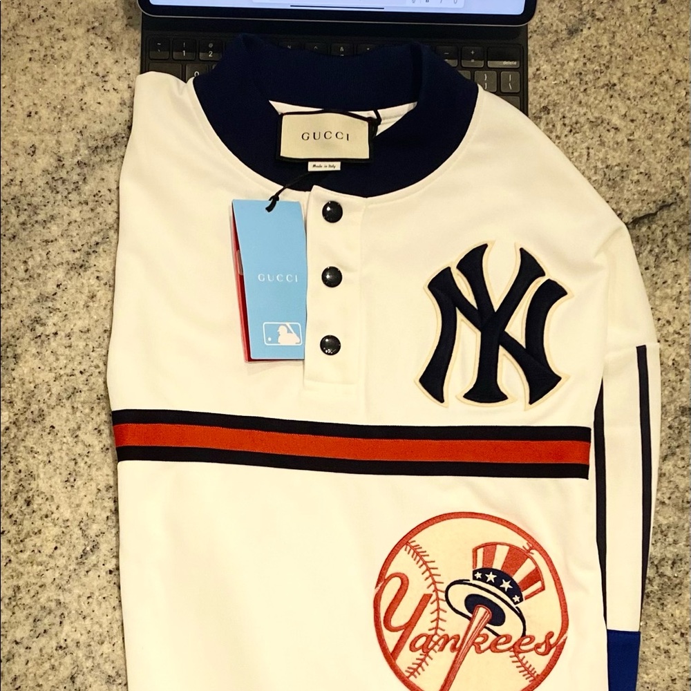 Gucci X MLB Yankee/Gucci Embroidered Sweatshirt/Jacket